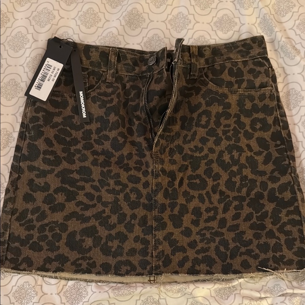 Madeworn Leopard Print Skirt